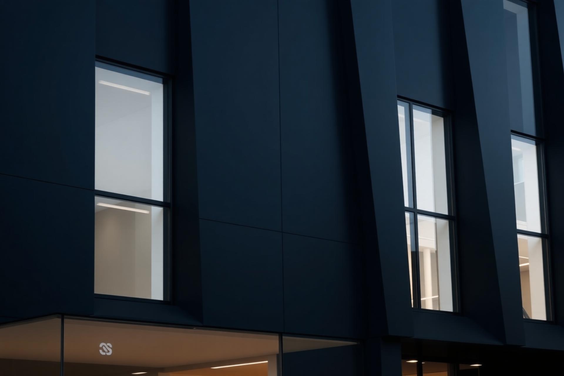 Modern architectural facade